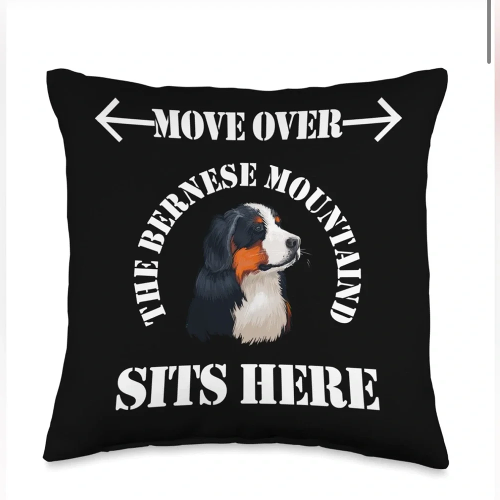 Dog Lovers Accent Pillow 16x16” BLACK